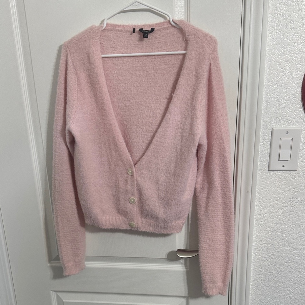 Fuzzy cardigan